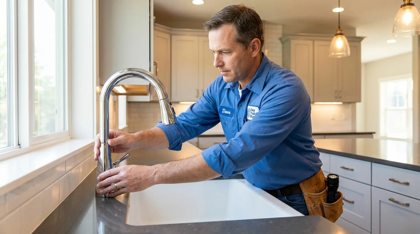 Kitchen faucet installation by Johns Plumbing LLC in Big Sky