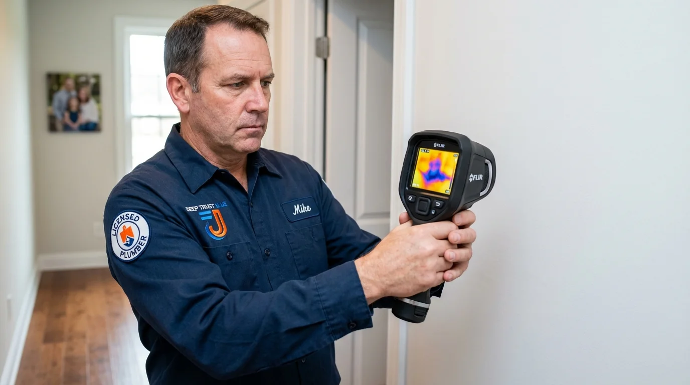 Thermal imaging leak detection by Johns Plumbing LLC in Big Sky